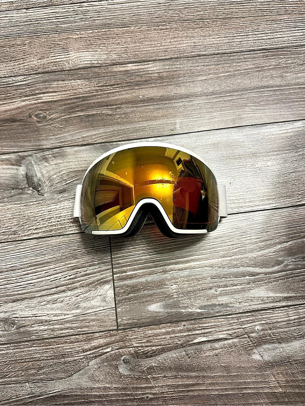 POC Fovea Ski Goggles White & Orange Athletic